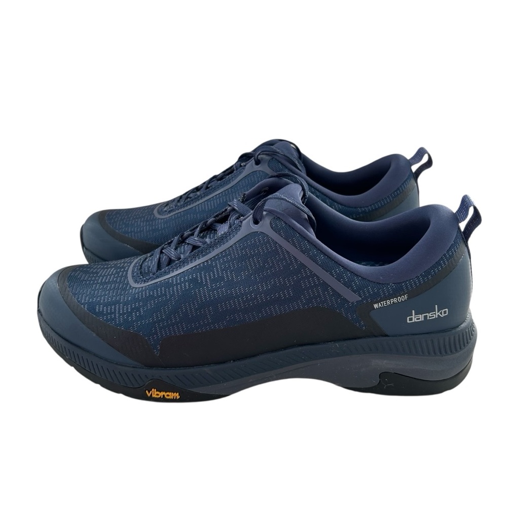 DANSKO Makayla Navy Blue Waterproof Mesh Lace Up Shoes 40